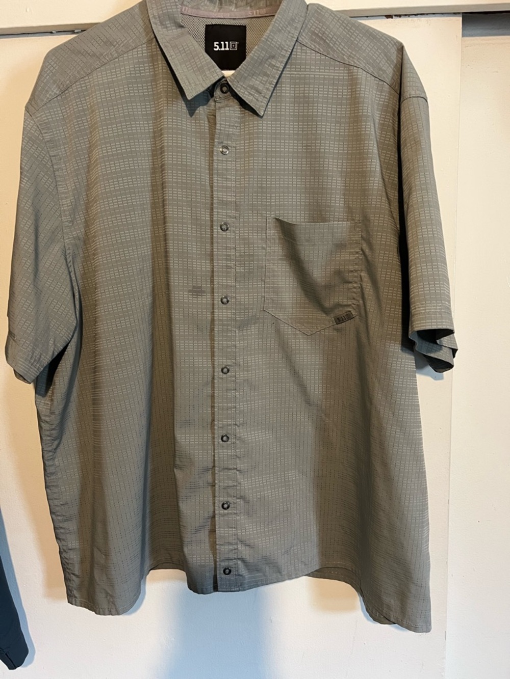 5.11 Tactical Short Sleeve Button-Down Shirt in Olive Green